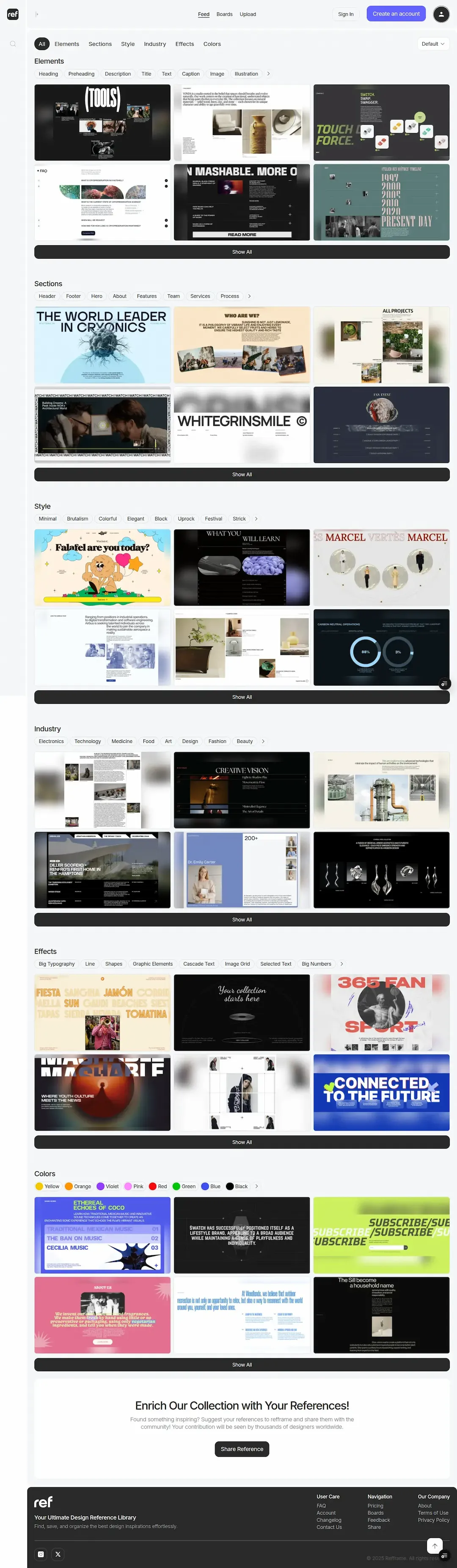 Refframe interface
