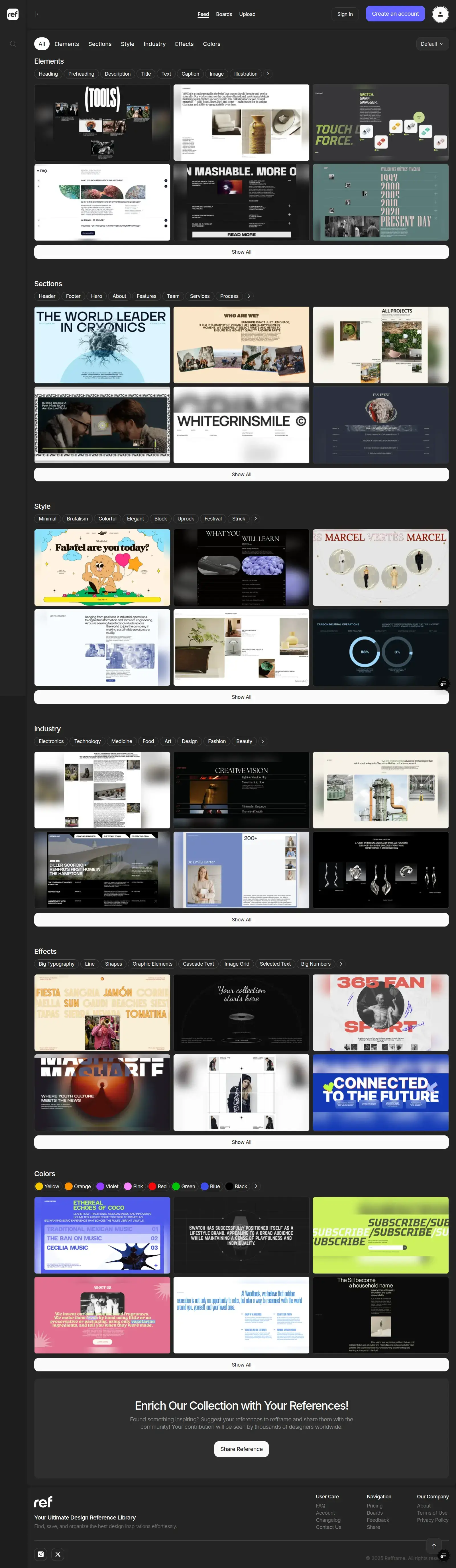 Refframe interface