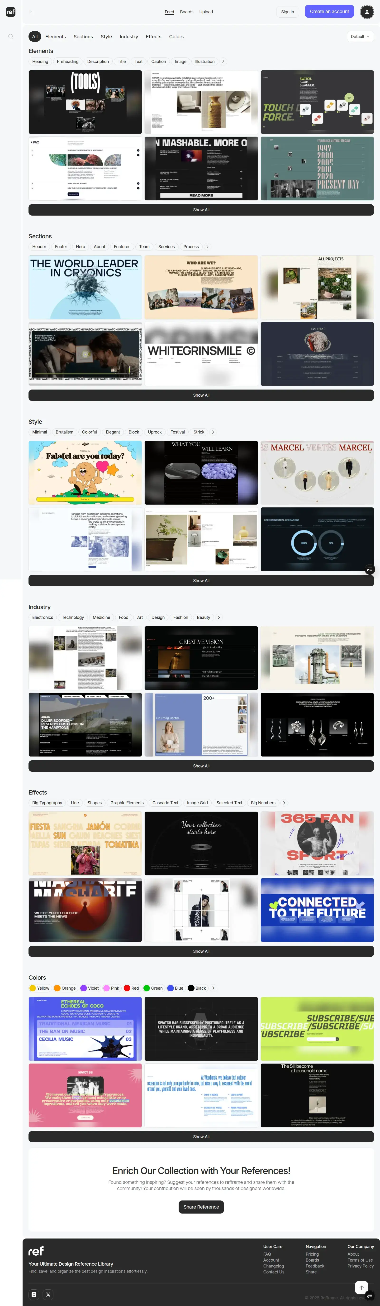 Refframe interface